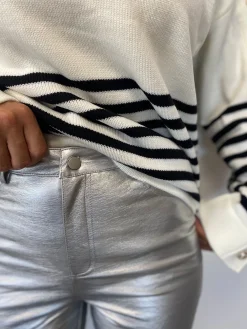 Online Pantalon Lotti - argentéEasy Clothes Femme Pantalons