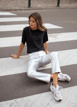 Online Pantalon Lotti - argentéEasy Clothes Femme Pantalons