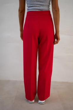 Outlet Pantalon Maona - Rouge - Ensemble TailleurEasy Clothes Femme Pantalons