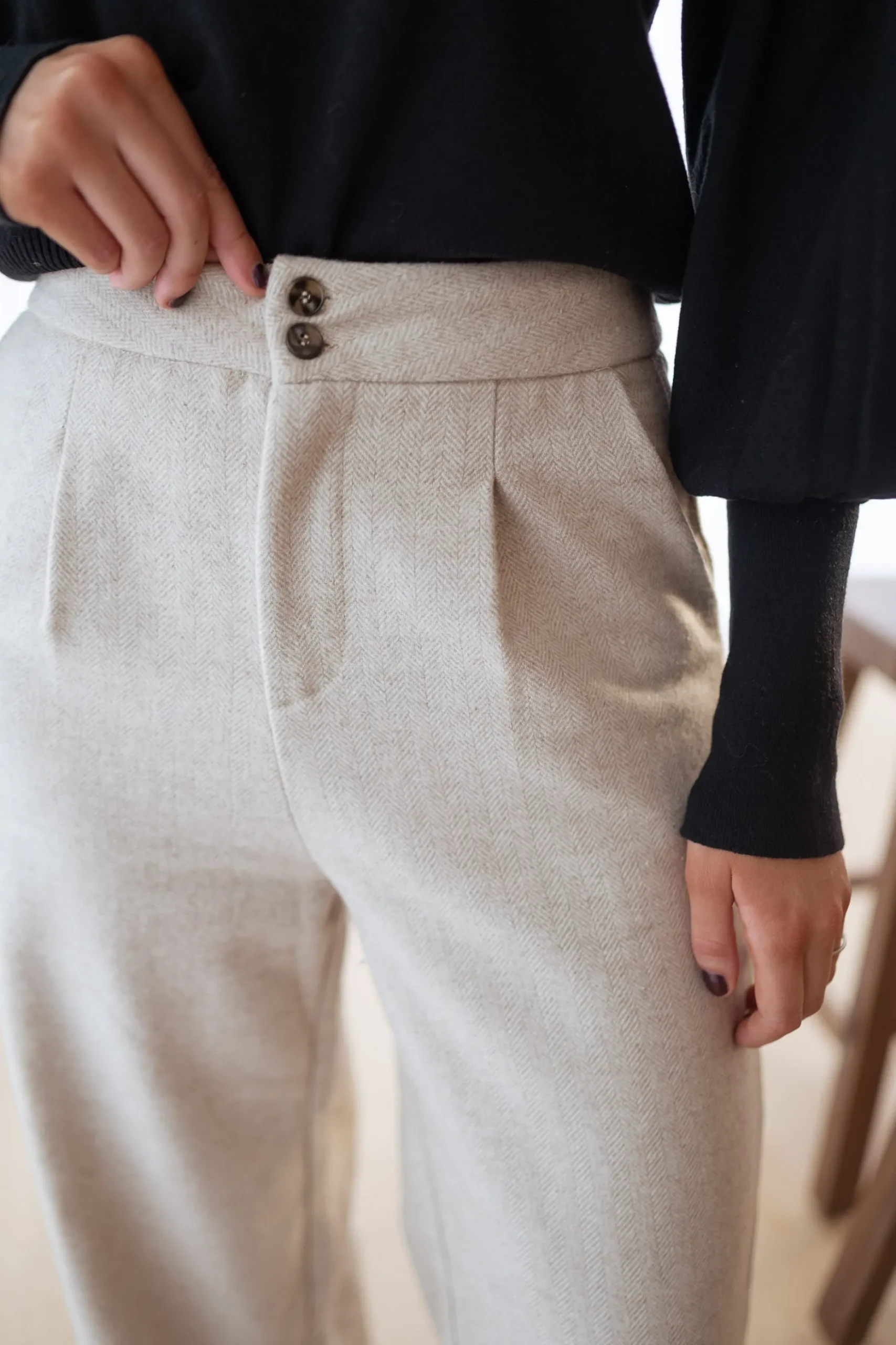 Online Pantalon Marcus - beigeEasy Clothes Femme Pantalons