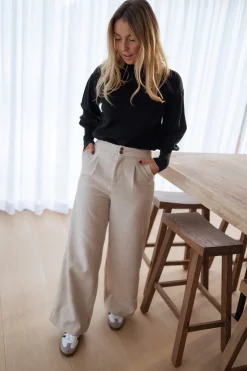 Online Pantalon Marcus - beigeEasy Clothes Femme Pantalons