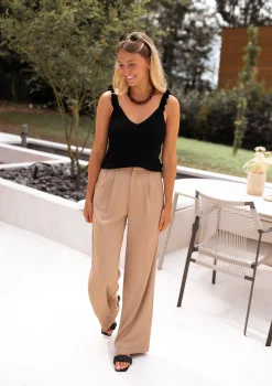 Cheap Pantalon Victor - beigeEasy Clothes Femme Pantalons