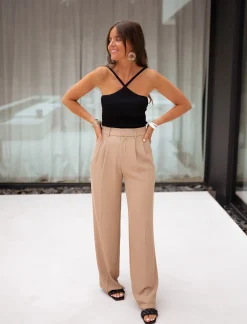 Cheap Pantalon Victor - beigeEasy Clothes Femme Pantalons