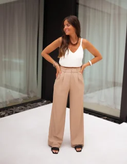 Cheap Pantalon Victor - beigeEasy Clothes Femme Pantalons