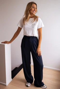 Store Pantalon Victor - Bleu marineEasy Clothes Femme Pantalons