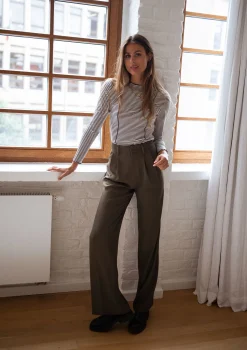 New Pantalon Victor - kakiEasy Clothes Femme Pantalons