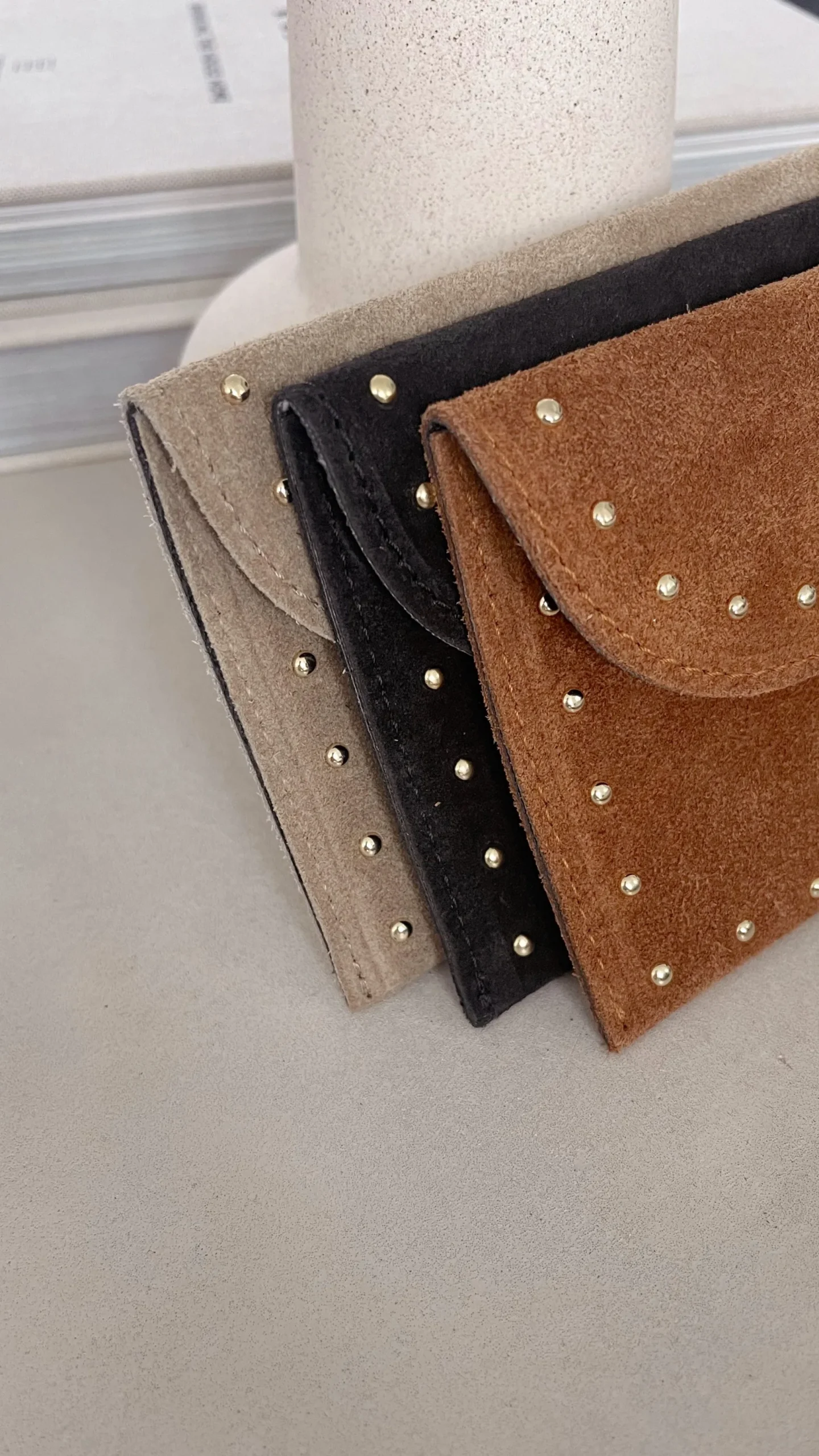 Best Sale Pochette Bil - en cuir camelEasy Clothes Sacs & Pochettes