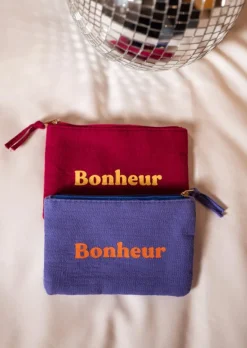 Shop Pochette Bonheur - Bleue - Accessoires Easy Clothes Sacs & Pochettes