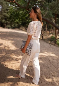 Fashion Pochette Evka - écrue et noireEasy Clothes Sacs & Pochettes