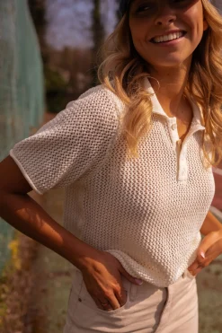 Store Polo Laurane - écruEasy Clothes Femme Chemisiers & Blouses