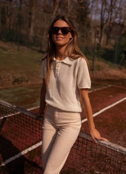 Store Polo Laurane - écruEasy Clothes Femme Chemisiers & Blouses