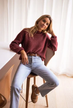 Cheap Pull - Delya - briqueEasy Clothes Femme Pulls & Gilets