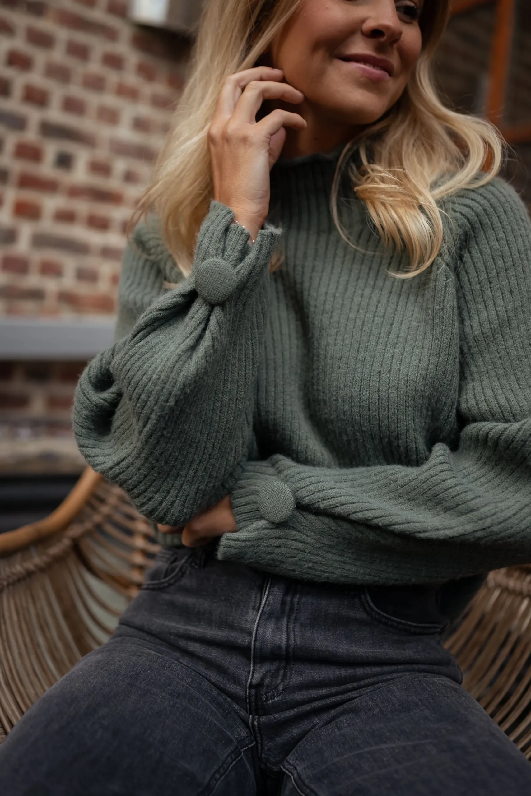 Discount Pull Dune - kakiEasy Clothes Femme Pulls & Gilets