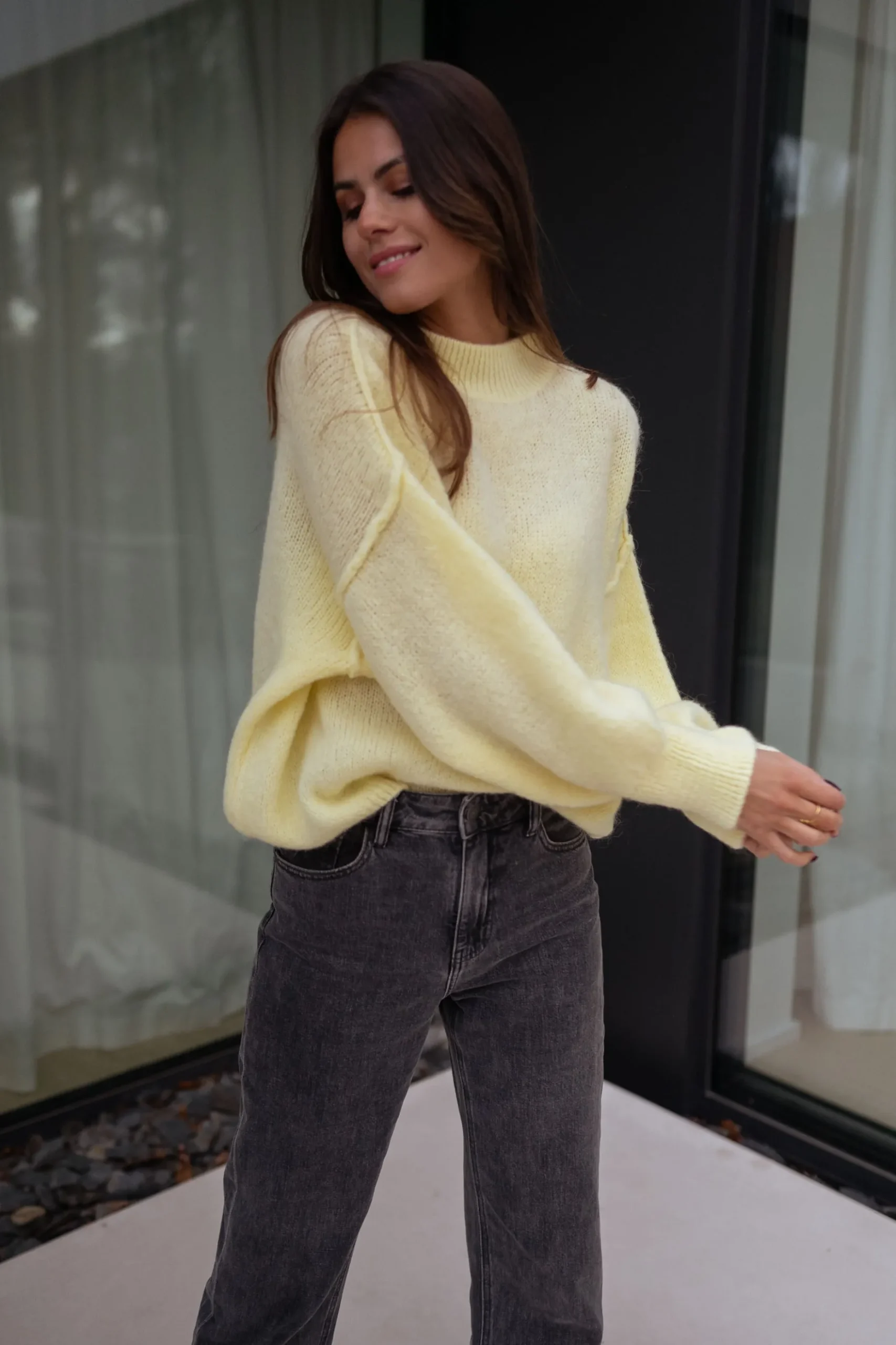 Clearance Pull Eden - jauneEasy Clothes Femme Pulls & Gilets