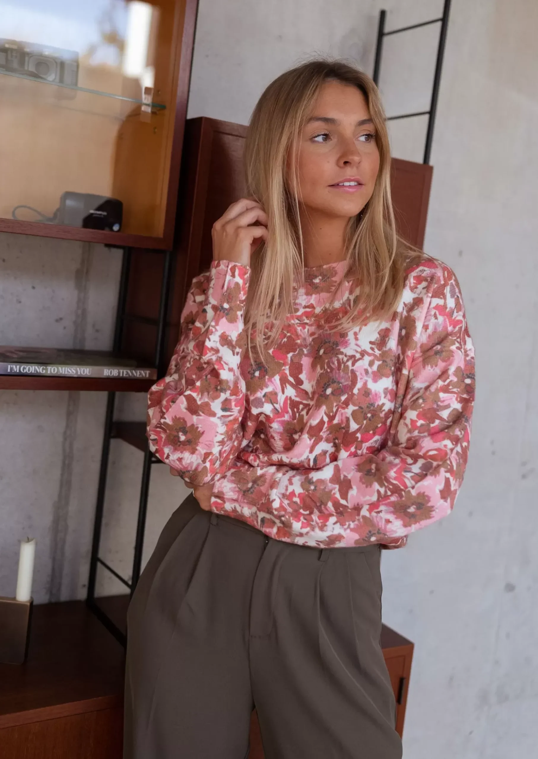 Best Pull Erica - rose à fleursEasy Clothes Femme Pulls & Gilets