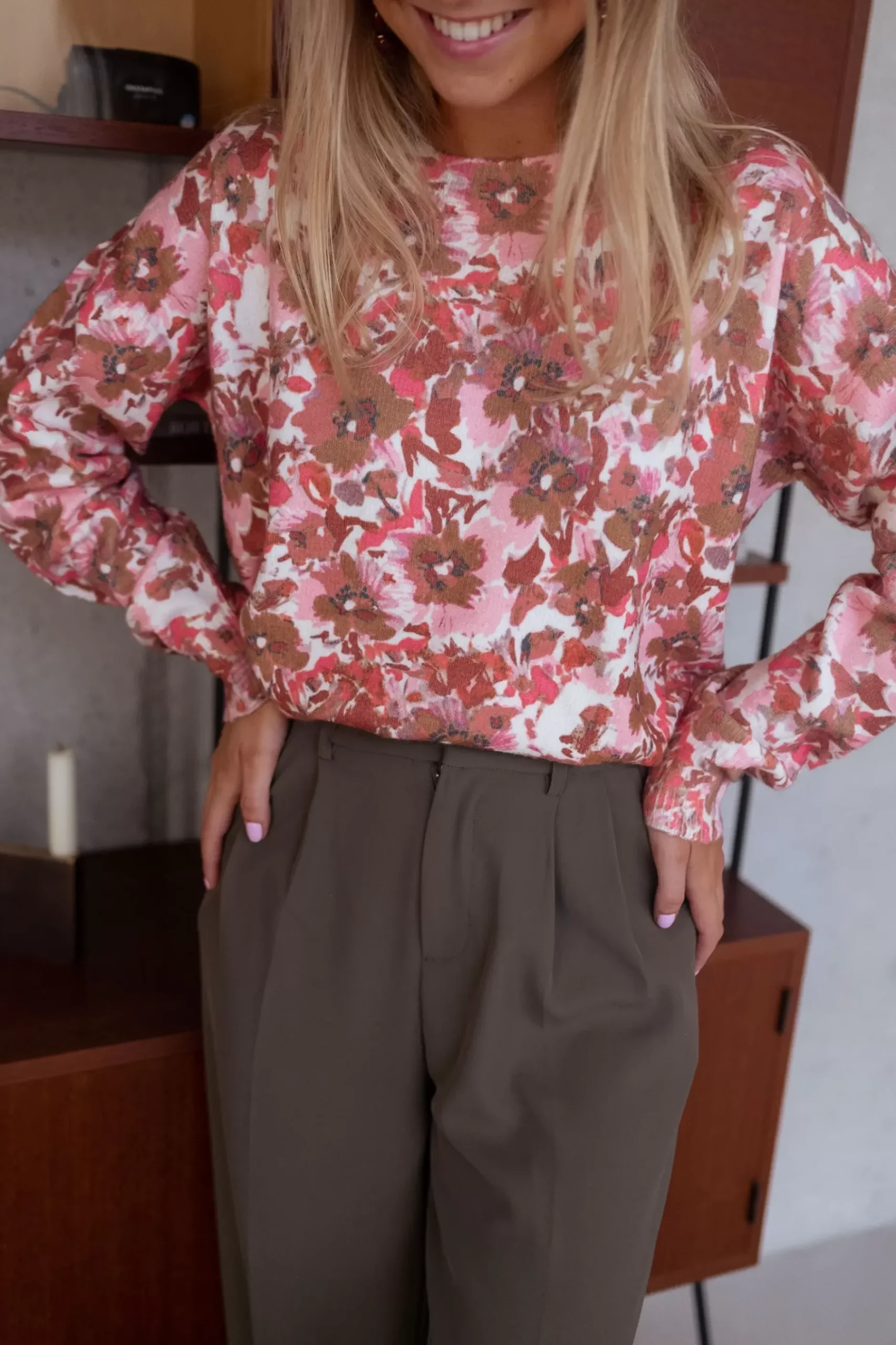 Best Pull Erica - rose à fleursEasy Clothes Femme Pulls & Gilets