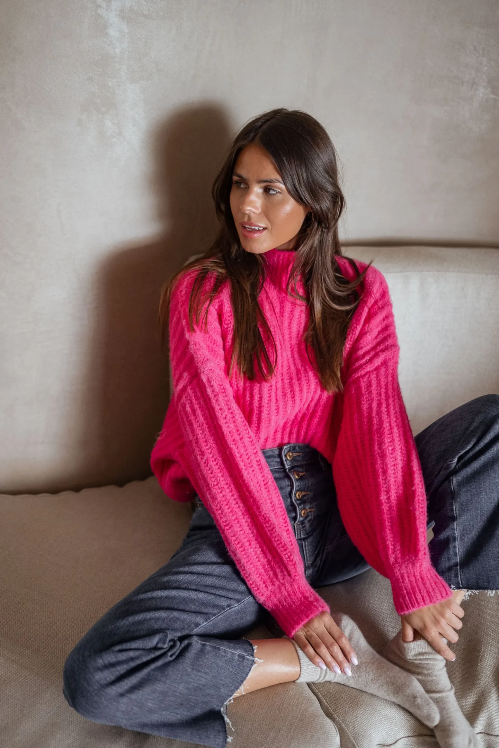 Best Pull Gabou - rose fuchsiaEasy Clothes Femme Pulls & Gilets