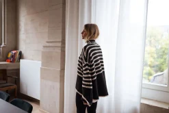 Hot Pull Genna à lignes - noir et écruEasy Clothes Femme Pulls & Gilets