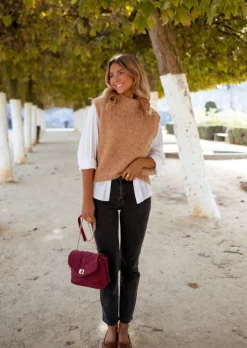 Outlet Pull Grenoble - Sans Manche - CamelEasy Clothes Femme Pulls & Gilets