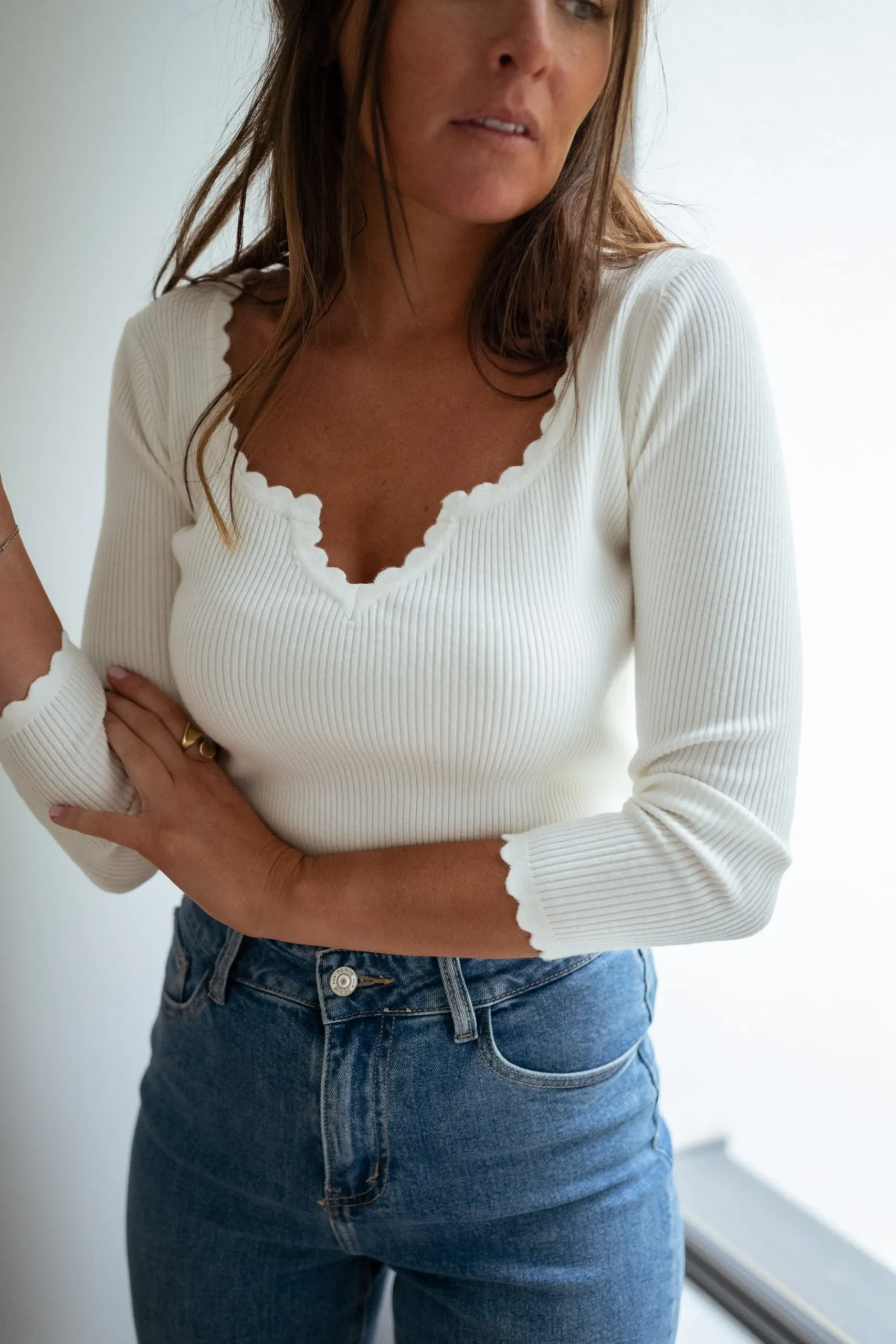 Shop Pull Gustin - écruEasy Clothes Femme Pulls & Gilets