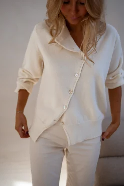 Sale Pull Helder - Écru - Col RondEasy Clothes Femme Pulls & Gilets