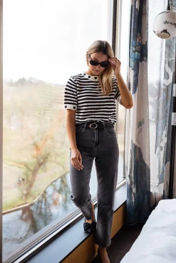 Clearance Pull Ilea - À manches courtes lignéesEasy Clothes Femme Pulls & Gilets