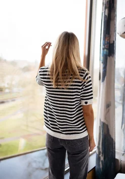 Clearance Pull Ilea - À manches courtes lignéesEasy Clothes Femme Pulls & Gilets