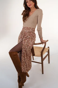 Discount Pull Juno - taupeEasy Clothes Femme Pulls & Gilets