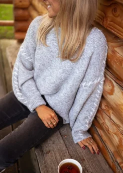 Outlet Pull Léo - Gris - Vêtements FemmeEasy Clothes Femme Pulls & Gilets