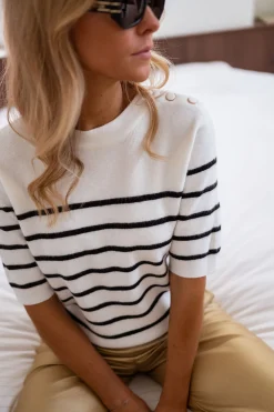 Cheap Pull Lubin - à lignes à manches courtesEasy Clothes Femme Pulls & Gilets