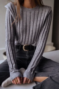 Online Pull Lucas - grisEasy Clothes Femme Pulls & Gilets