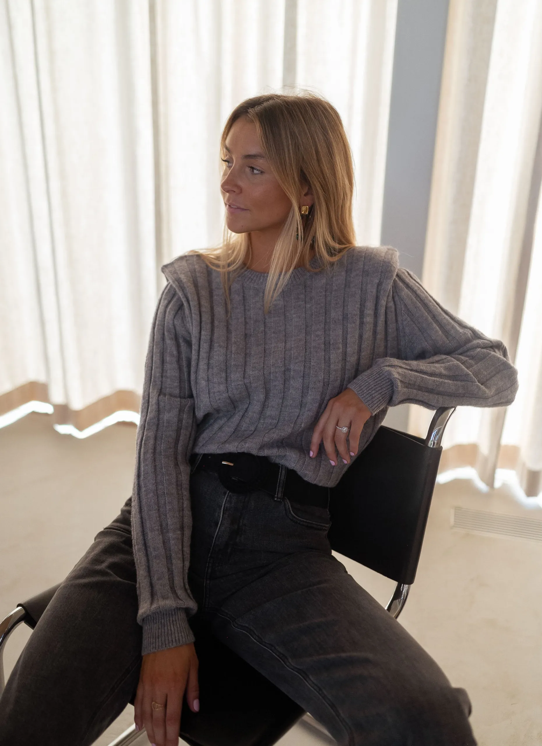 Online Pull Lucas - grisEasy Clothes Femme Pulls & Gilets