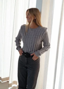 Online Pull Lucas - grisEasy Clothes Femme Pulls & Gilets