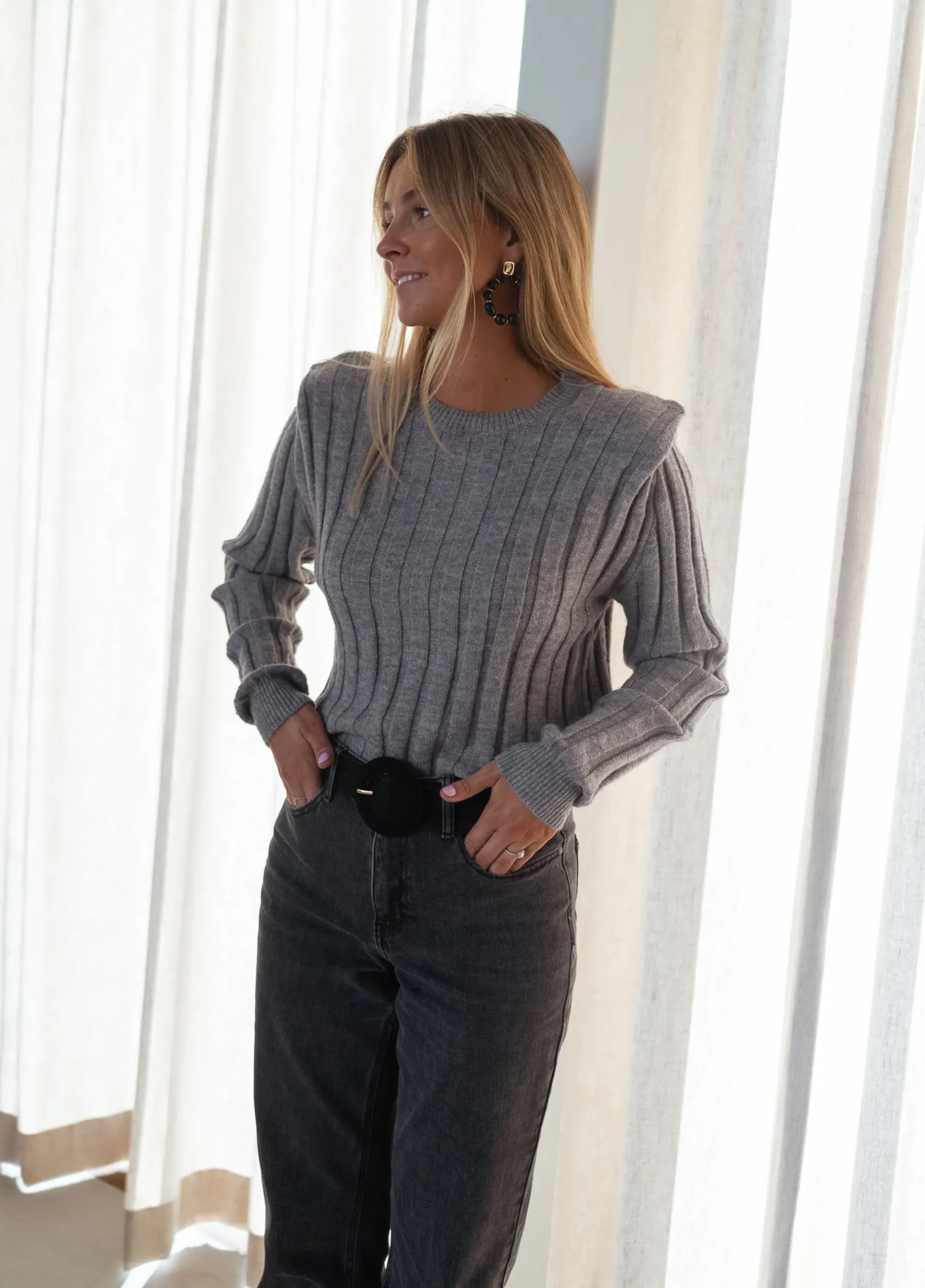 Online Pull Lucas - grisEasy Clothes Femme Pulls & Gilets