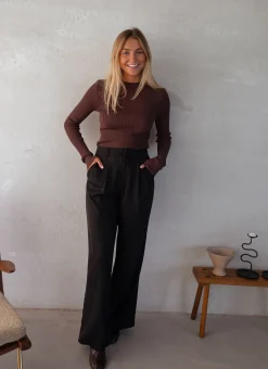 Fashion Pull Lucie - en maille fine brunEasy Clothes Femme Pulls & Gilets