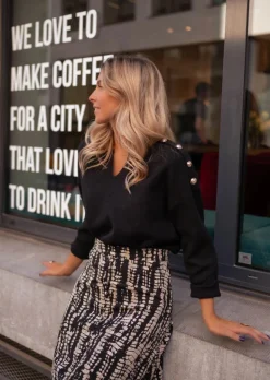 Discount Pull Marion - Noir - Doux & Col en VEasy Clothes Femme Pulls & Gilets