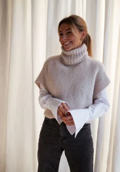 Discount Pull Noa - beige manches courtesEasy Clothes Femme Pulls & Gilets