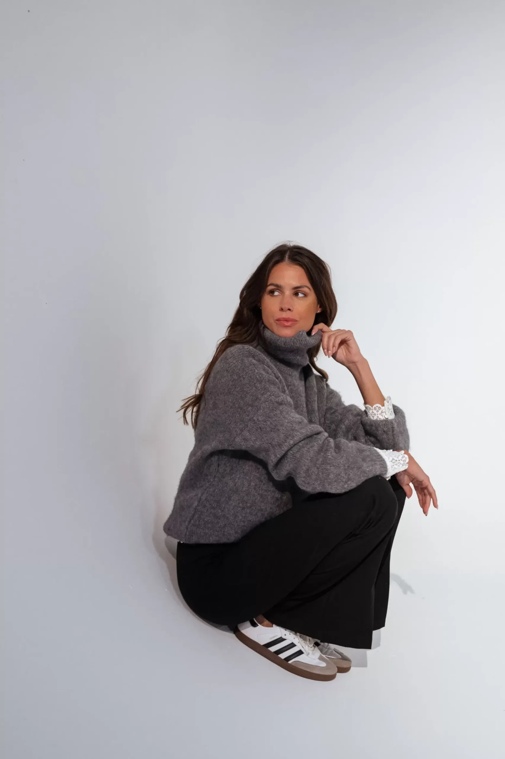 Online Pull Satou - gris foncéEasy Clothes Femme Pulls & Gilets