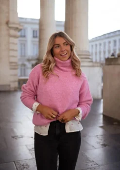 Cheap Pull Tom - Rose - Col Roulé - DouxEasy Clothes Femme Pulls & Gilets
