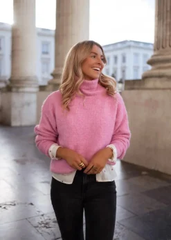 Cheap Pull Tom - Rose - Col Roulé - DouxEasy Clothes Femme Pulls & Gilets