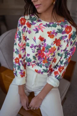 Outlet Pull Weston - à fleursEasy Clothes Femme Pulls & Gilets