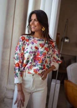 Outlet Pull Weston - à fleursEasy Clothes Femme Pulls & Gilets
