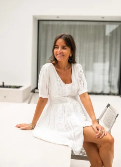 Online Robe Alix - blanche à dentelleEasy Clothes Femme Robes