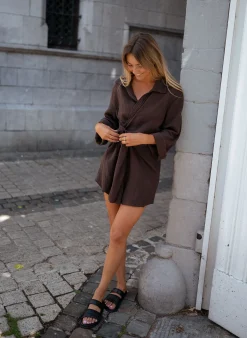 Store Robe Chemise Nime - chocolatEasy Clothes Femme Chemisiers & Blouses