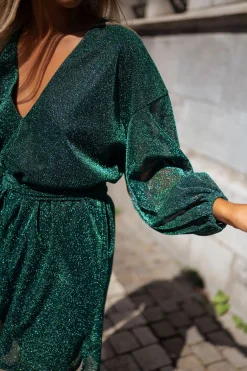 New Robe Clarkson CREATION - verte à pailletteEasy Clothes Femme Robes