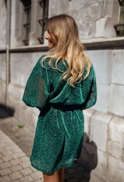 New Robe Clarkson CREATION - verte à pailletteEasy Clothes Femme Robes