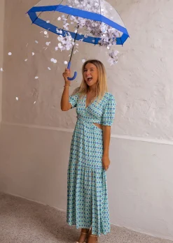 Cheap Robe Coco Bleue - Fluide & Légère - Col V ProfondEasy Clothes Femme Robes