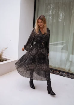 Flash Sale Robe Connie - kaki à motifsEasy Clothes Femme Robes