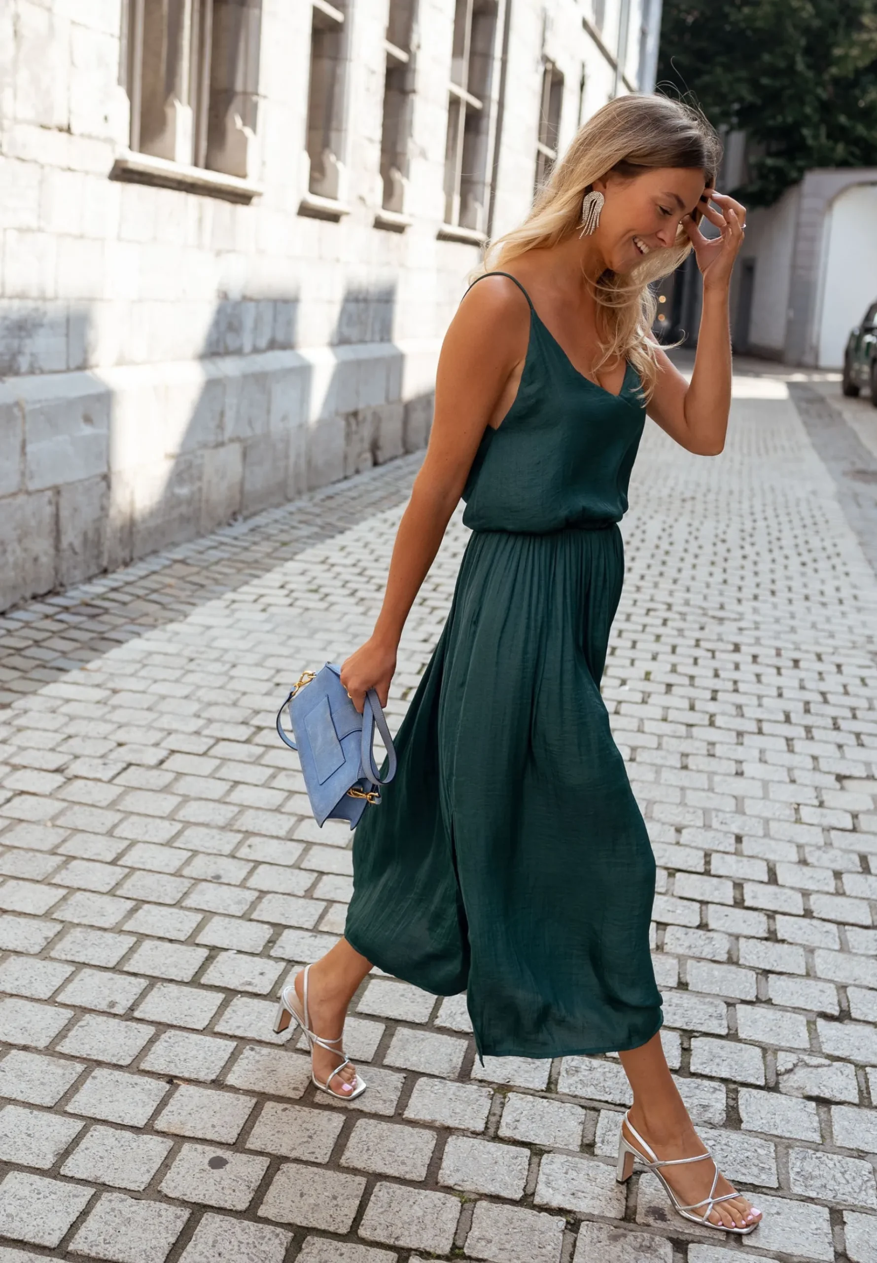 Outlet Robe Dalie - vert canardEasy Clothes Femme Robes