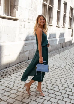 Outlet Robe Dalie - vert canardEasy Clothes Femme Robes